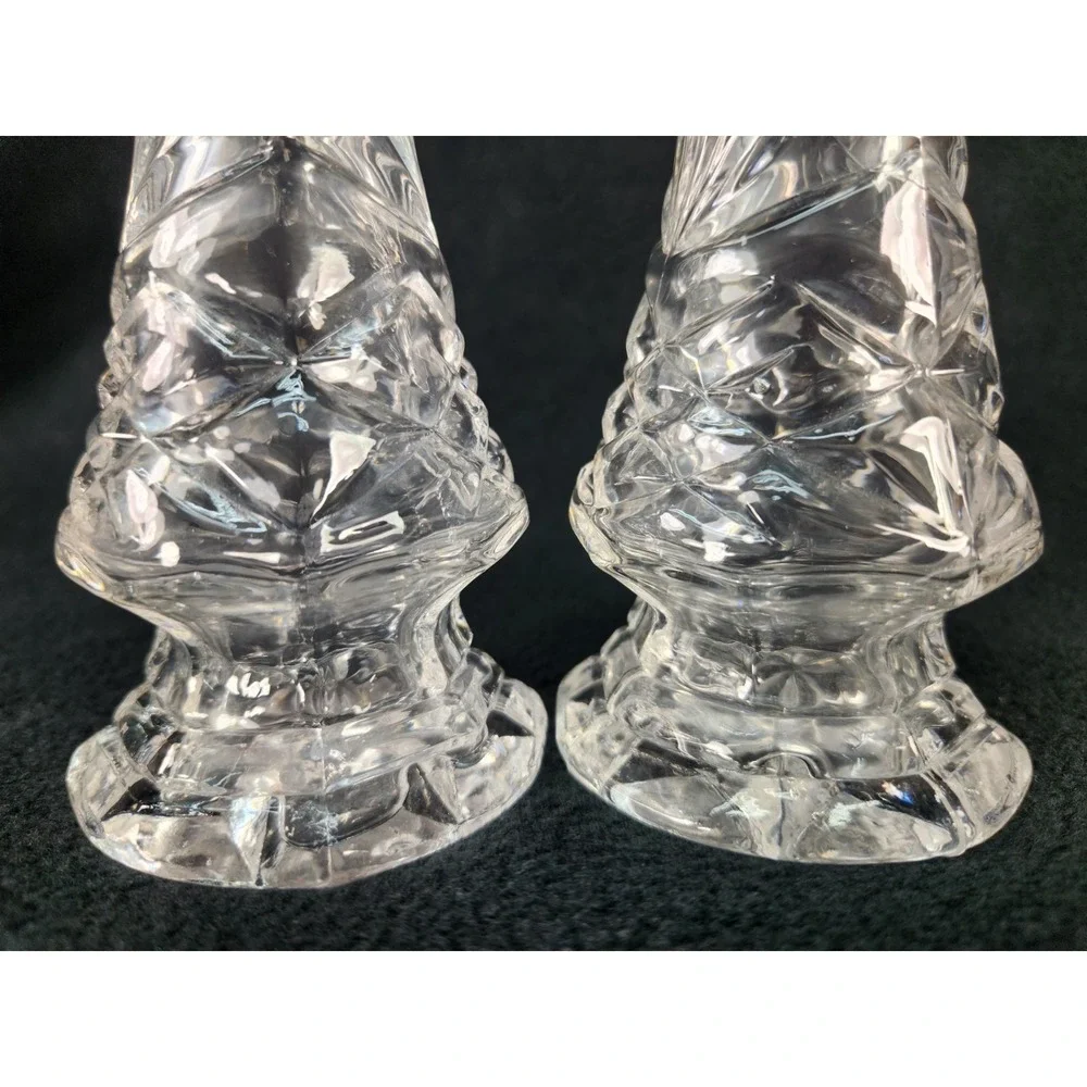 Vintage Crystal Legends by Godinger Silver Art Crystal Salt & Pepper Shaker set